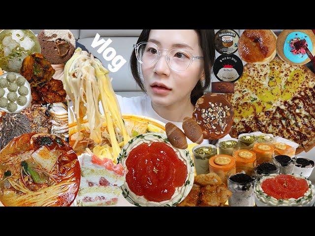 Mukbang vlog) My birthday week full of desserts!