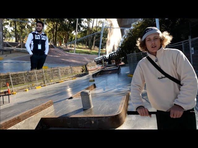 Sneaking into Sydneys best skatepark