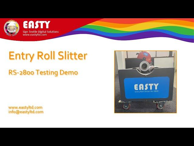 Roll Slitter for fabric and textile | Roll Slitting Machine RS-2800 Easty Limited