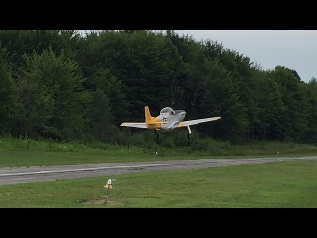 Titan T-51 Mustang takeoff on second test flight