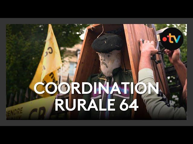 La coordination rurale 64 campe 24h devant la préfecture à Pau