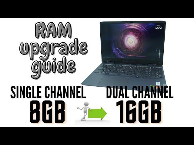 Lenovo LOQ 15 - RAM Upgrade Guide (8GB to 16GB)