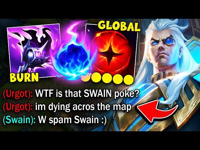 Swain but I gank every lane without leaving mid (GLOBAL POKE WITH W)