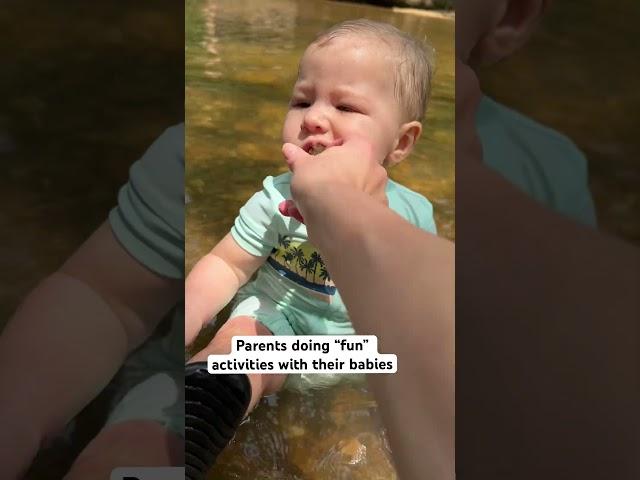 If youre curious how our day at the creek went.. it was so great!!! #momlife #funnyreels #babies