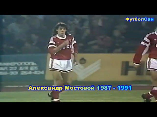 Александр Мостовой (Спартак Москва, молодежная сборная СССР) 1987 Обзор 1991 - голы, ассисты, игра