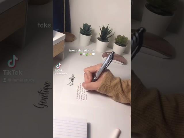notes taking is really satisfying to me #aesthetic #study #motivation #notes