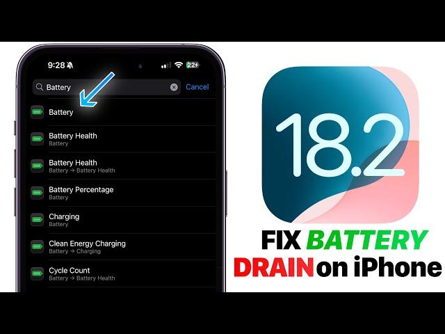 iOS 18.2 - FIX Battery DRAIN on iPhone