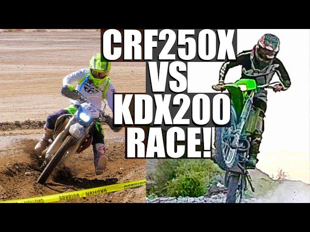 Which is Faster?! KDX200 & CRF250X