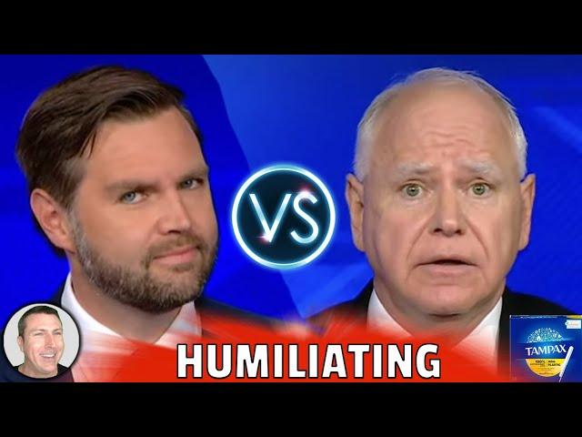 JD Vance Mops the Floor with Tim Walz at VP Debate Last Night!  Media in Panic