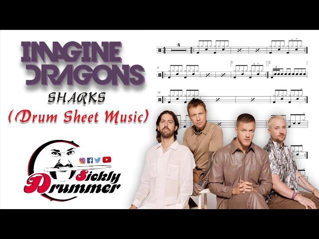 IMAGINE DRAGONS - SHARKS (DRUM COVER WITH DRUM SHEET)