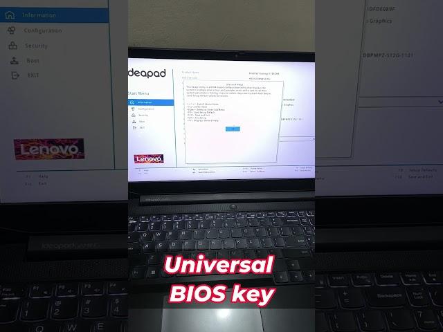 Universal BIOS Key!