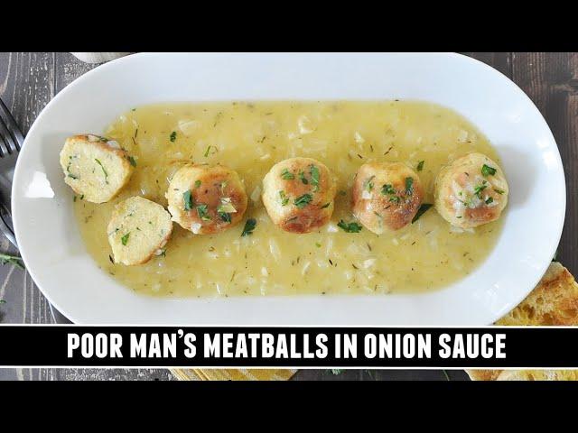 Spanish Poor Man's "Meatballs" in Onion Sauce | Repápalos Extremeños