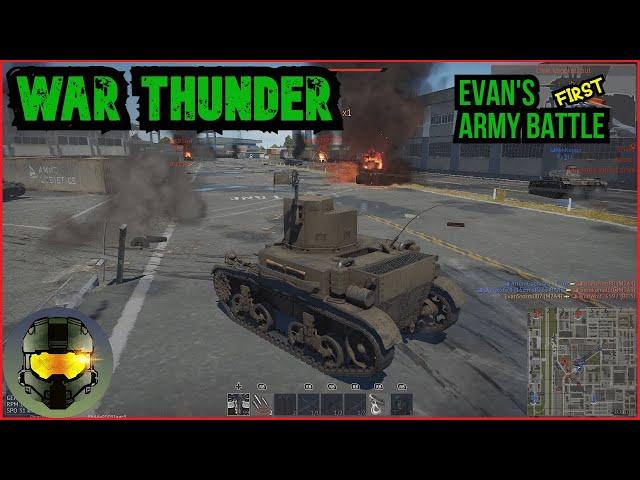 Lets Play Noob War Thunder Tank Battle Evan Storm's First Army Battle