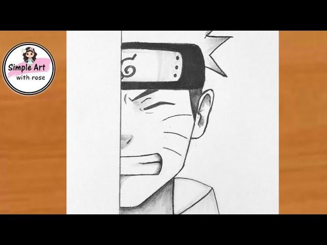 How to draw Naruto Uzumaki step by step | Naruto drawing easy | anime drawing |Pencil sketch