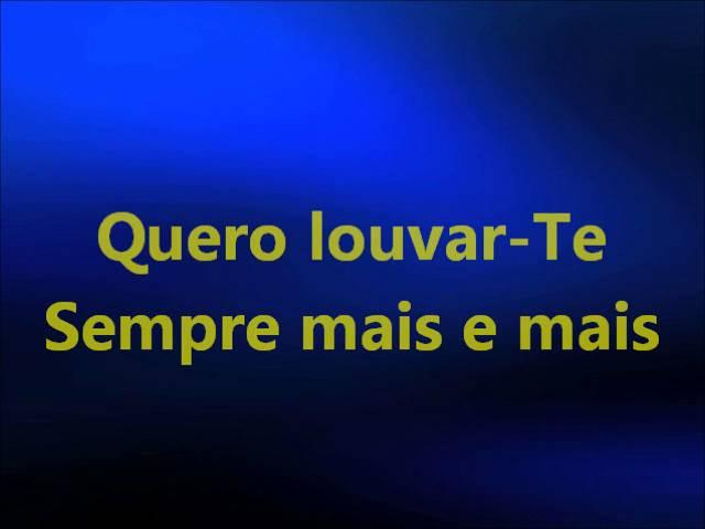 Quero louvar-Te - Paulo César Baruk (playback legendado)