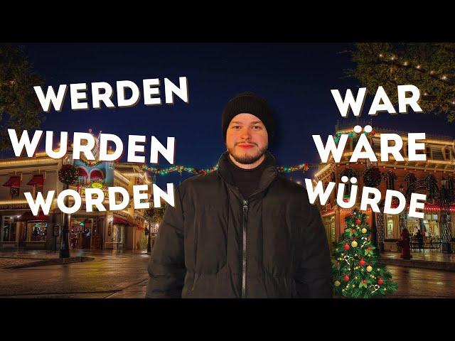 ОБЪЯСНЯЮ СЛОВА WERDEN, WURDEN, WÜRDEN, WORDEN, WAR, WÄRE