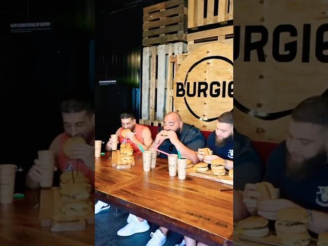 J Webby vs 3 x Strong Men in Burger Race - Burgies - Campbellfield, VIC