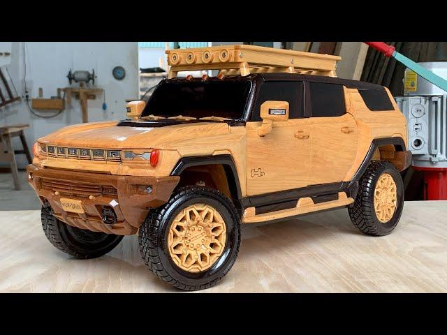 The One-of-a-Kind GMC Hummer EV SUV - Woodworking Art