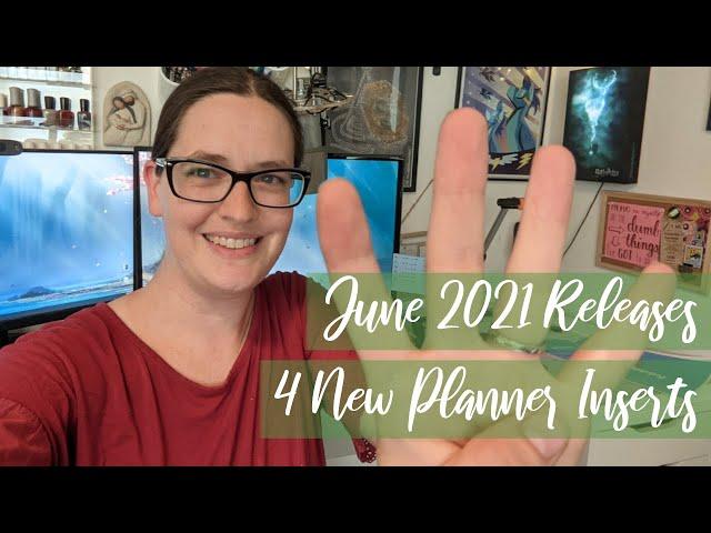 Four New Insert Designs in June 2021 | GanchiPlans Printables