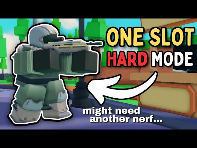 I Actually Beat SOLO HARD With 1 TOWER SLOT... | Pls Donate Event | Roblox TDS