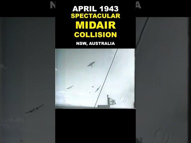 Spectacular WW2 Mid-Air Collision  #ww2warbirds #history #ww2