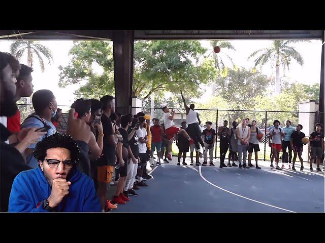 I NEED THIS ENERGY ON THE COURT! D VONTAY FRIGA SHUTDOWN The Park In MIAMI..(Mic'd Up 5v5) REACTION