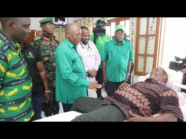 Rais Magufuli Amfariji Aliyekatwa Mapanga Msikitini