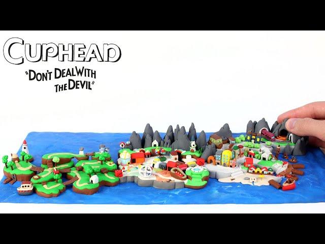 Making The Entire World Map From Cuphead With Polymer Clay