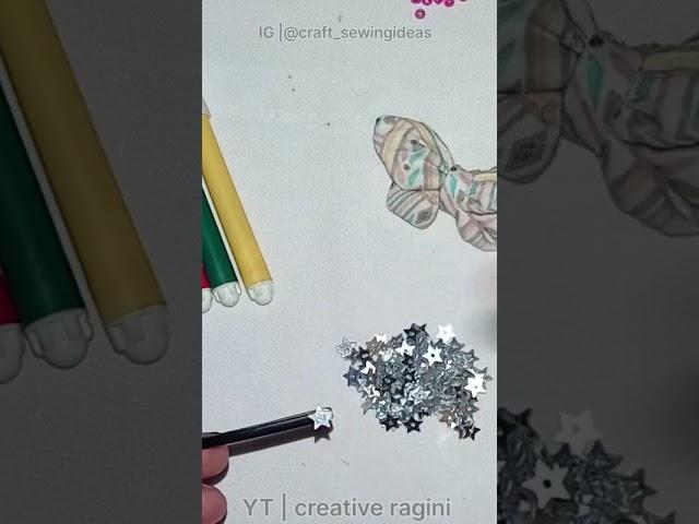 #shorts Hairclip ️️ | Craft video | Creative ragini #viral #diy