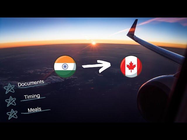 Delhi to Toronto Direct Flight Vlog | Documents, Timing, Meals, RT-PCR |