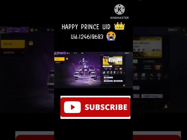 Happy prince gaming I'd band  || happy prince free fire uid #Shorts #happyprince gaming # short