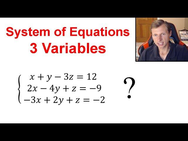 System of Equations with 3 Variables