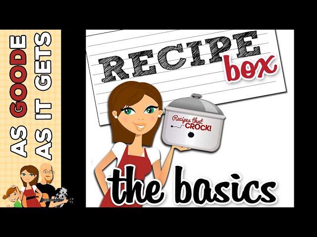 How To Use Recipe Box