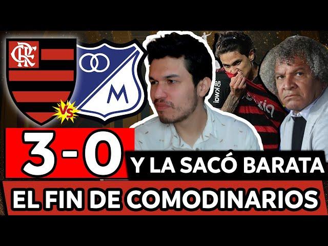 FLAMENGO 3 MILLONARIOS  0COPA LIBERTADORES 2024LA SACÓ BARATA EL FAMOSO COMODÍN EMBAUCADOR