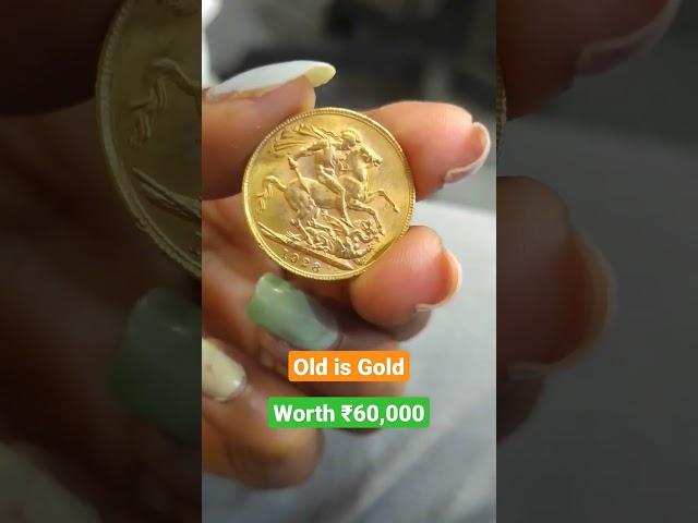 Old is Gold #rarecoin Gold Coin Collection Price ₹60,000