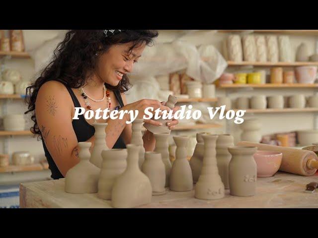 My Day as a Pottery Studio Owner // Relaxing Small Business Vlog