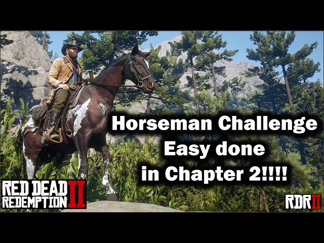 Horseman Challenge made easy in Chapter 2 - Red Dead Redemption 2 2021 - Horse, Race and more.