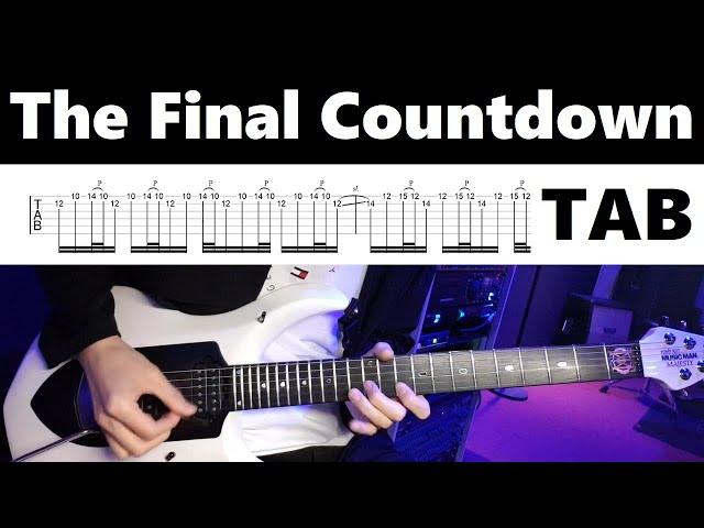 Europe - The Final Countdown (guitar cover with tab)