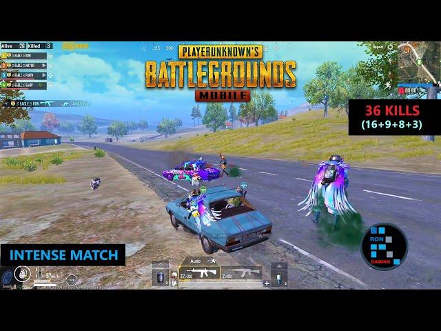 PUBG MOBILE | INSANE "36 KILLS" AMAZING MATCH CHICKEN DINNER