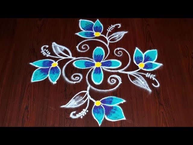 Daily kolam design | friday kolam design | muggulu design | festival rangoli |By Rashwika Creations