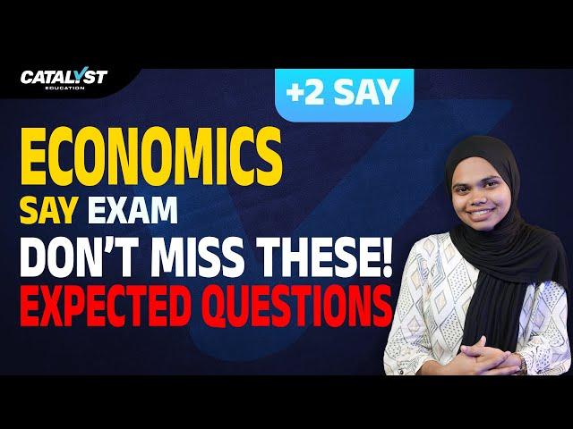 Plus Two SAY Exam - Economics Sure Questions | Central Problems & Monetary Instruments