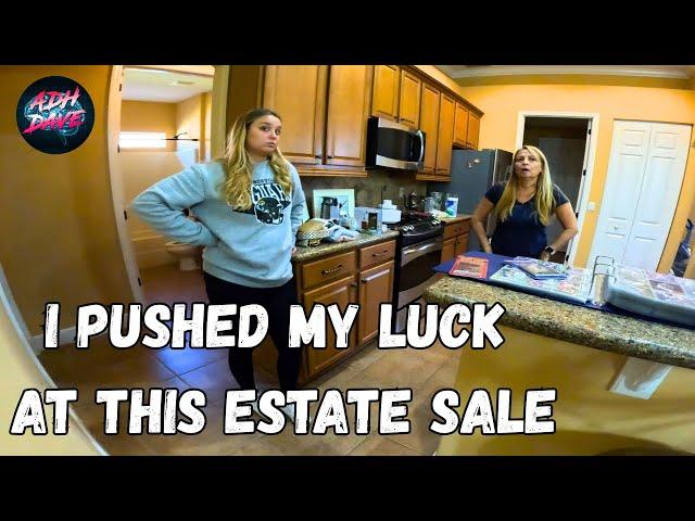 Scary moment at this estate sale....