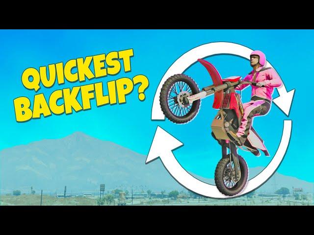 GTA 5 | Which BIKE BACKFLIPS the QUICKEST?