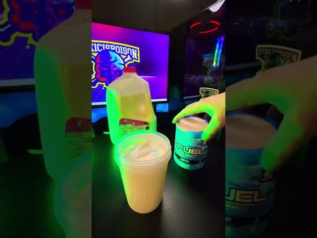 Blue Ice GFuel with Milk!