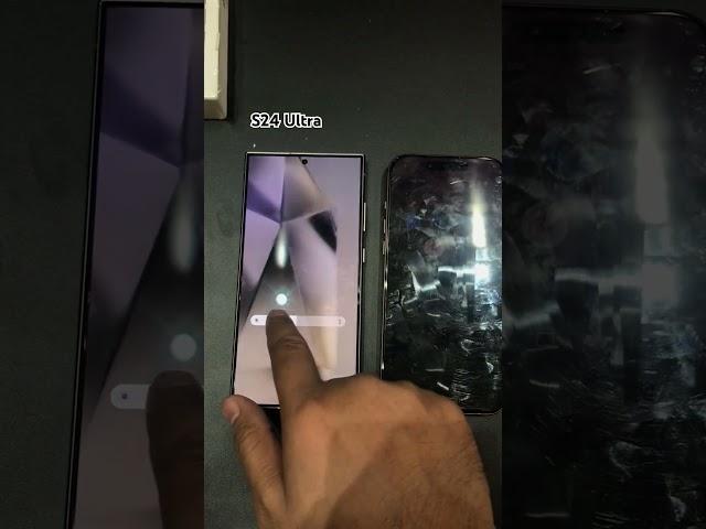 Samsung Galaxy S24 Ultra vs iPhone 16 Pro Max display test | AMOLED vs OLED #ios vs #android in 2025