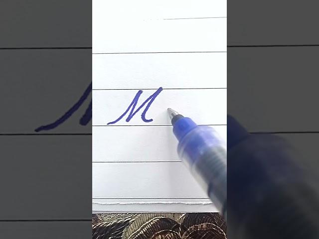 Mm - How to write English Capital and small letters a to z | Cursive writing a to z #shorts