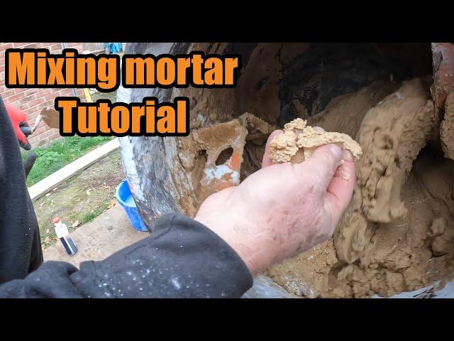 How To Mix Bricklayer's Mortar (White Cement)