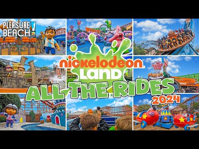 All The Rides Nickelodeon Land at Blackpool Pleasure Beach (July 2024) [4K]