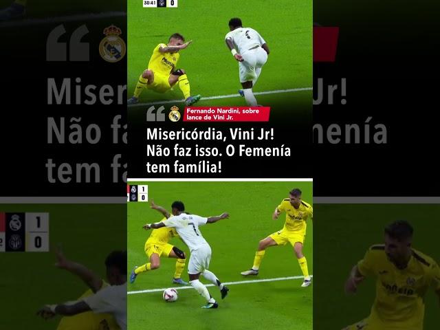 O VINI JR tirou o Femenía pra NADA em Real Madrid x Villarreal  #shorts