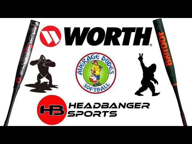 Hitting with the 2023 Worth Silverback and Bigfoot |  Average Dudes Softball Slowpitch Bat Review